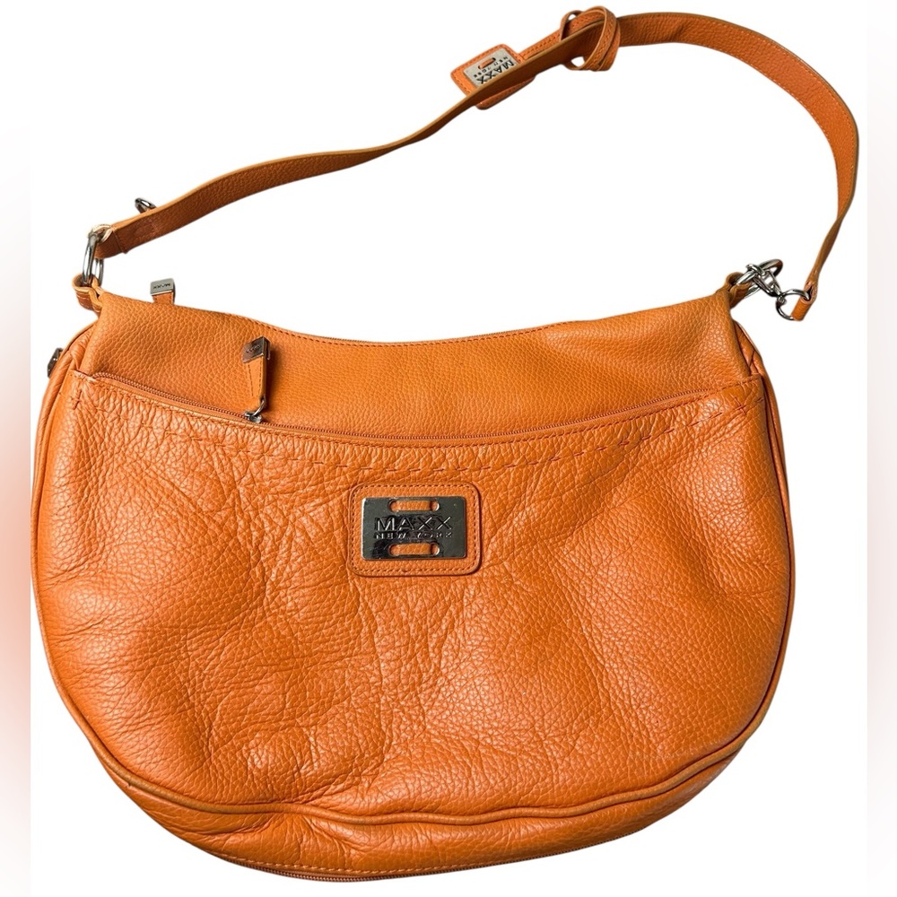 Maxx New York Leather Orange Bag